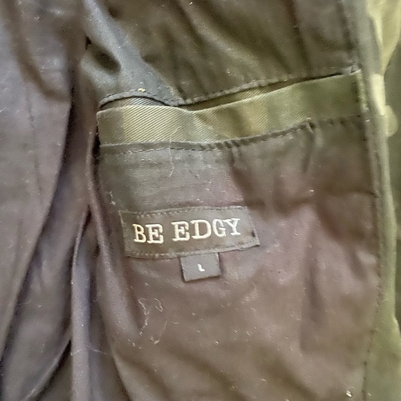 BE EDGY Mens Biker Jacket Camouflage mint condition - Picture 3 of 4